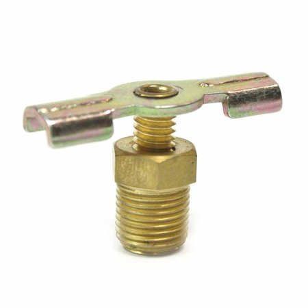 INTERSTATE PNEUMATICS 1/8 Inch Male NPT Wing Flange Type Drain Cock Valve VP21